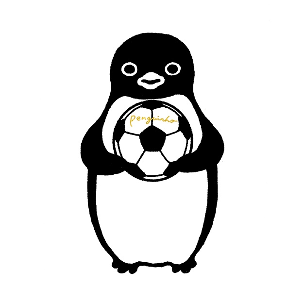 版画「ペンギーニョ選手のサイン入りボール」26×18cm 33,000円(税込)