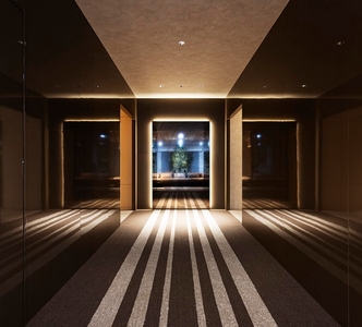 エントランスとラウンジを繋ぐ通路 （エントランスコリドー）