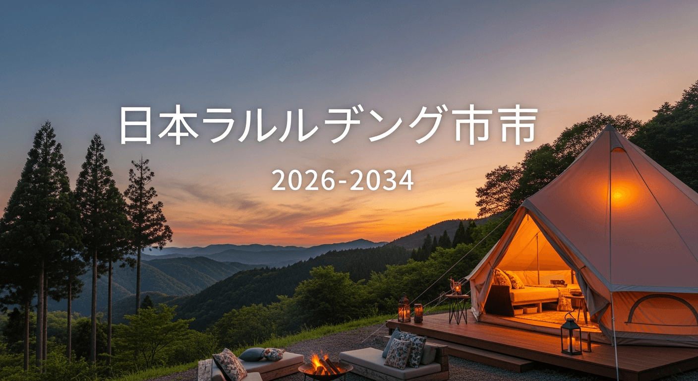 日本のグランピング市場は2034年までに3億4,240万米ドルに達すると予想｜年平均成長率7.60%で成長