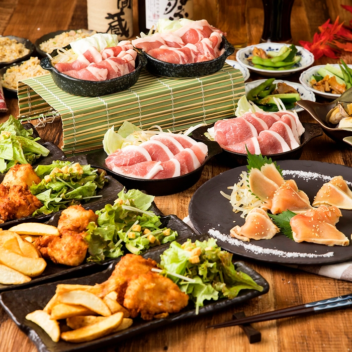 薩摩知覧どり×サムギョプサルで忘年会『4,000円プラン』お手頃!唐揚げやチャーハン/飲み放題付