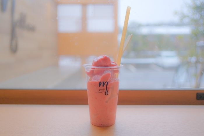 6月末までの期間限定いちごスムージー