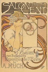 アルフォンス・ミュシャ《サロン・デ・サン　ミュシャ作品展》1897年