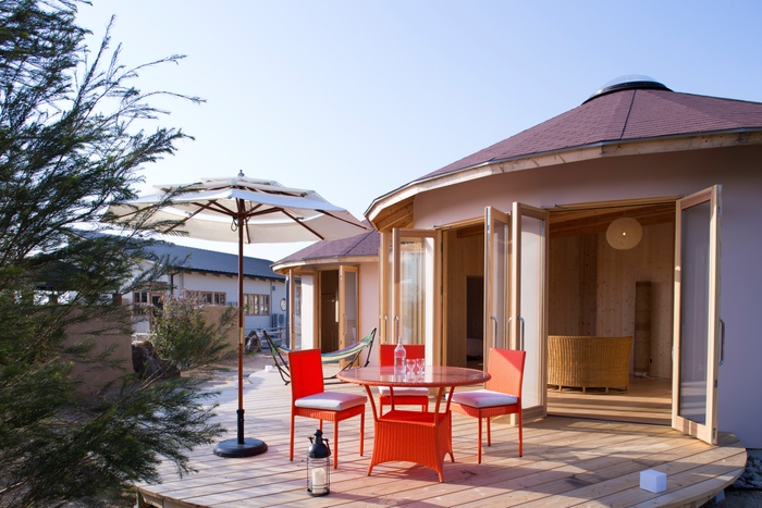 1棟ごとに分かれたヴィラタイプの客室