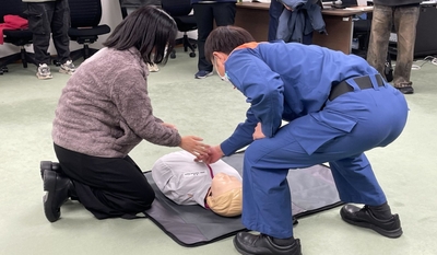 令和6年（2024年）の救命講習会の様子