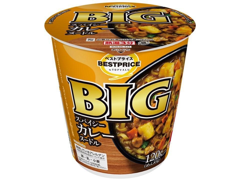 トップバリュベストプライス スパイシーカレーヌードルビッグ イメージ画像