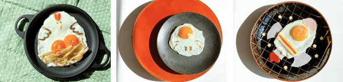 キユーピータマゴ社員作 目玉焼きアート