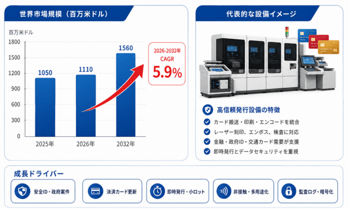 世界のカード個人化設備メーカー動向：売上、販売量、価格推移分析2026-2032
