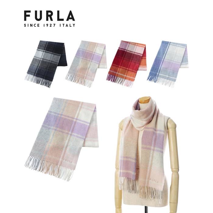 FURLA(フルラ)大きなブロックチェックがアクセントに