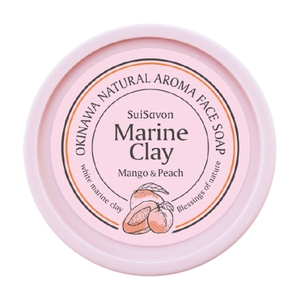 琉球のホワイトマリンクレイ洗顔石鹸（マンゴー＆ピーチの香り）