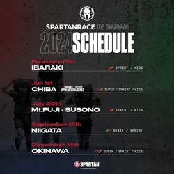 参加型障害物レース「Spartan Race」が 2024年の年間スケジュールを発表！第2戦は千葉で6月1日に開催