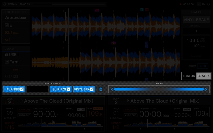 より直感的な操作を可能にするBEAT FX BANKとX-PAD