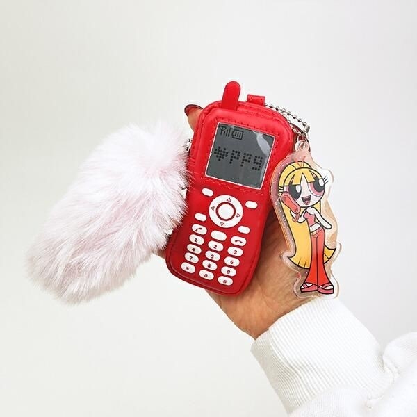 パワーパフガールズのケイタイモチーフポーチ