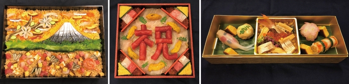 テイクアウト可能!美しくて美味しい”飾り寿司”(一例)