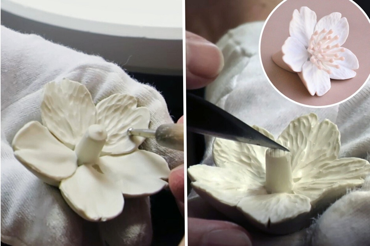 磁器彫刻作家が手がける、飾れるアート「桜一輪チャーム」新登場・事前