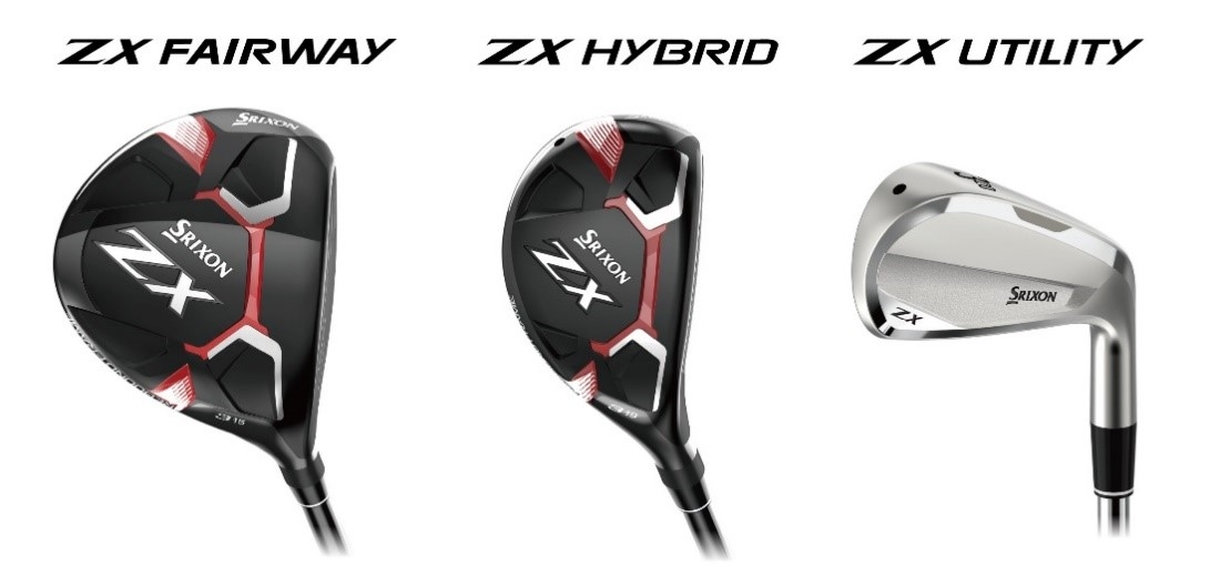 SRIXONフェアウェイウッド+ユーティリティクラブの３本セット NEW「スリクソン ZXシリーズ」フェアウェイウッド、ハイブリッド