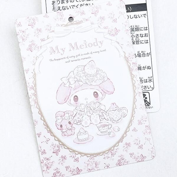 マイメロちゃんが天使すぎる、、！薄いピンクカラーで白いドレスがメルヘンチックな白いちごのティータイムシリーズアイテムです。