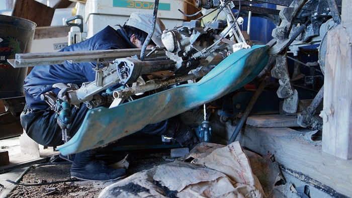 機械をいじっている時は夢中です(本文より)