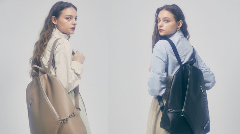 PRIVEVEで発売中のTHE VEGAN LEATHER DESIGN BACKPACK (3色展開)は、13インチノートパソコンもすっぽり収納