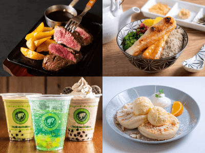 　FOOD HALLで楽しめるフードの数々