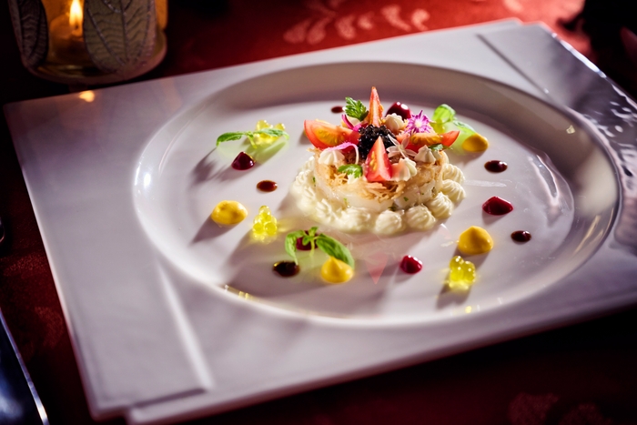 ▲ズワイ蟹と帆立のタルタル ガトー仕立て