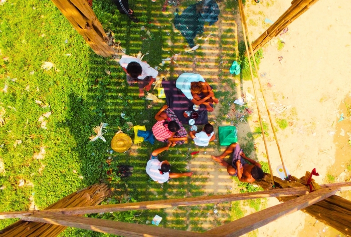 橋から見た生活