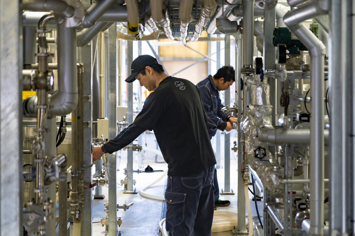 発酵タンクの裏側