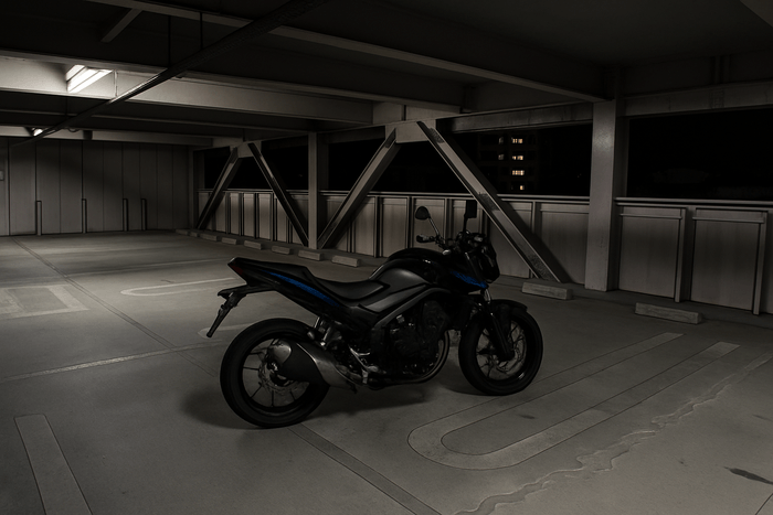 大型バイクも余裕の立体駐車場