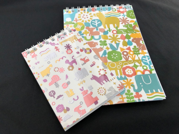 メモ帳2種 A6サイズ 各440円 A7サイズ 各220円