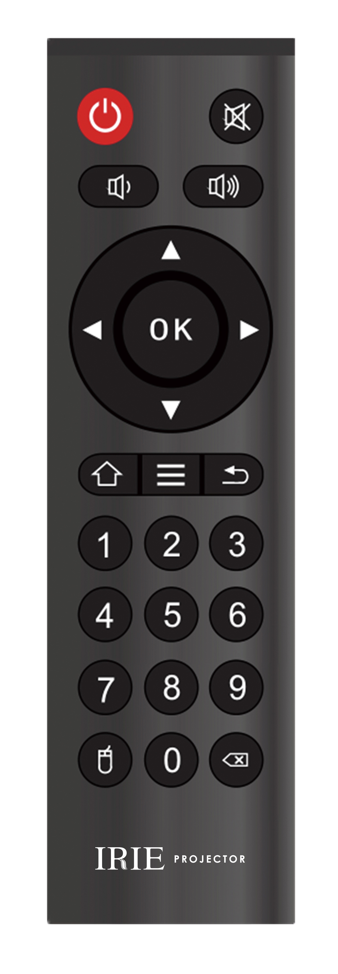 FFF-PJM1製品イメージ(付属リモコン)