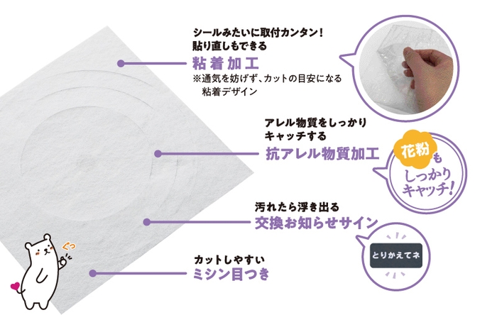 アレルブロックフィルターのここがスゴい!