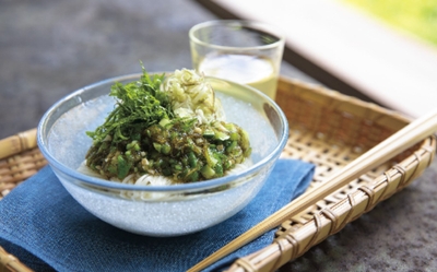 オクラのだし風そうめん（「藤井恵さんの長野暮らし」）