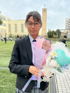 TOEFL Junior800点を獲得した大阪信愛学院中学校3年生（当時）の北村雛菜さん