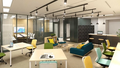 【什器つきおしゃれ内装】渋谷の街を一望！多種多様なブースが揃った”働き方改革・最先端オフィス”の募集です