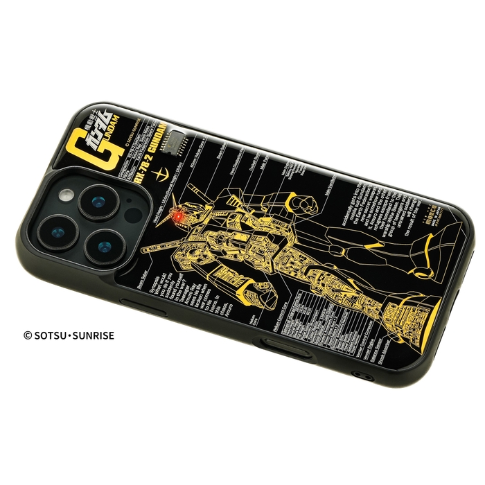 FLASH ガンダム 基板アート iPhone 16Pro Maxケース ななめ