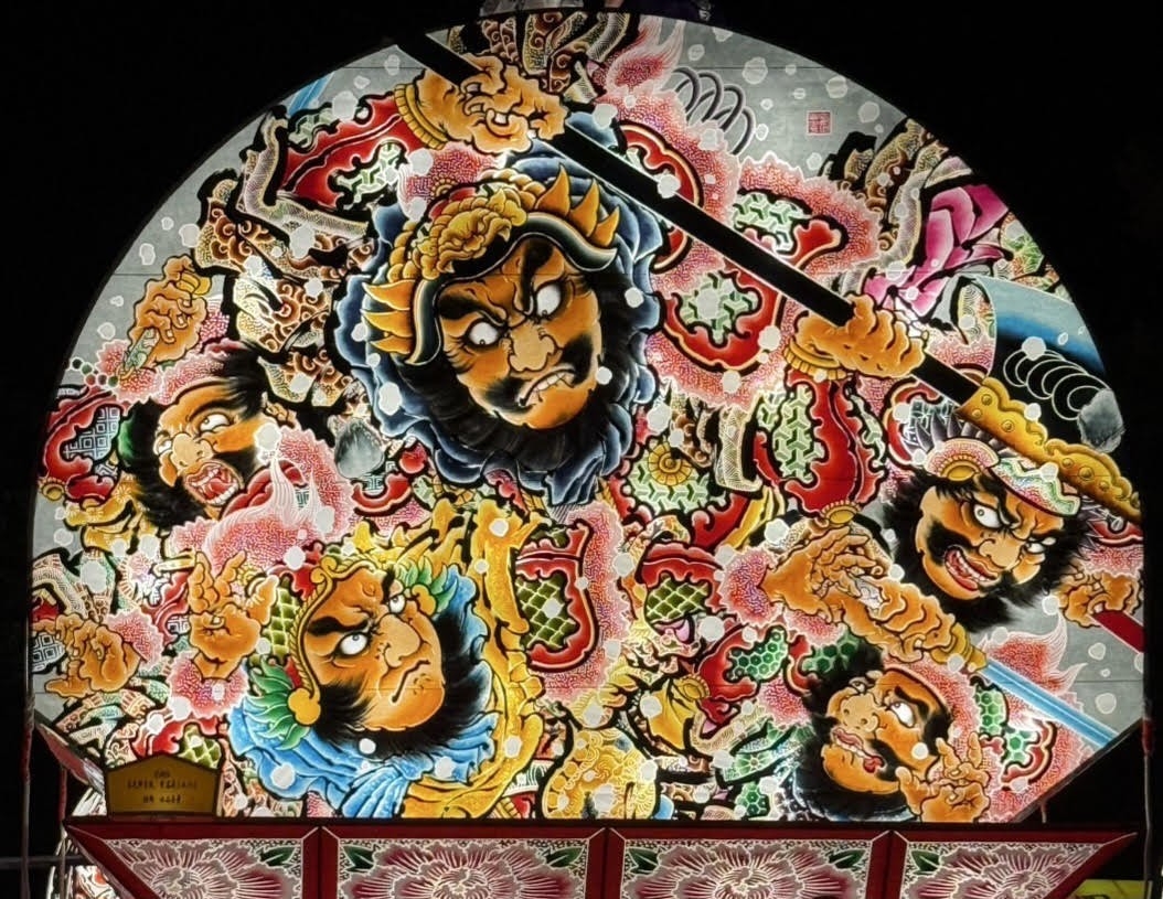 ▲山谷さん制作の黒石ねぷた