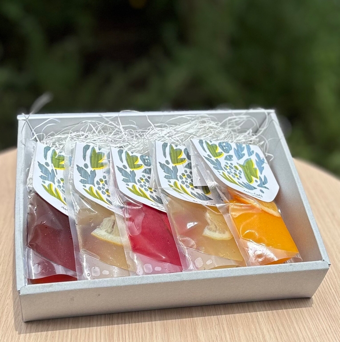5種類のフレーバーをぎゅっと箱に