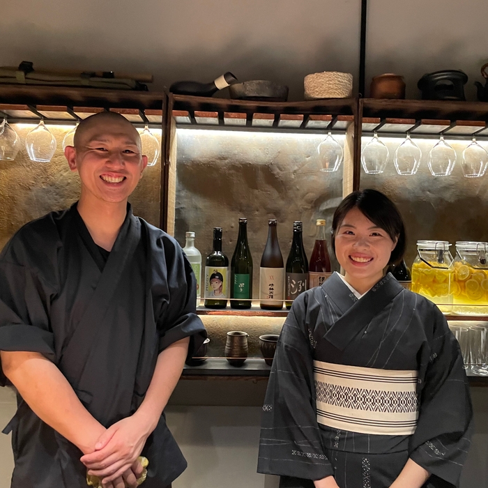 店主の毛利さん(左)と金木さん(右)