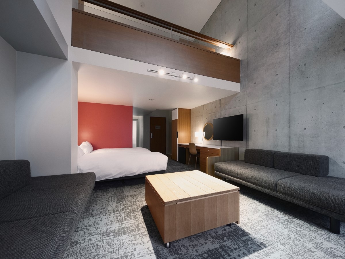 4名様までご宿泊いただける洋室メゾネット