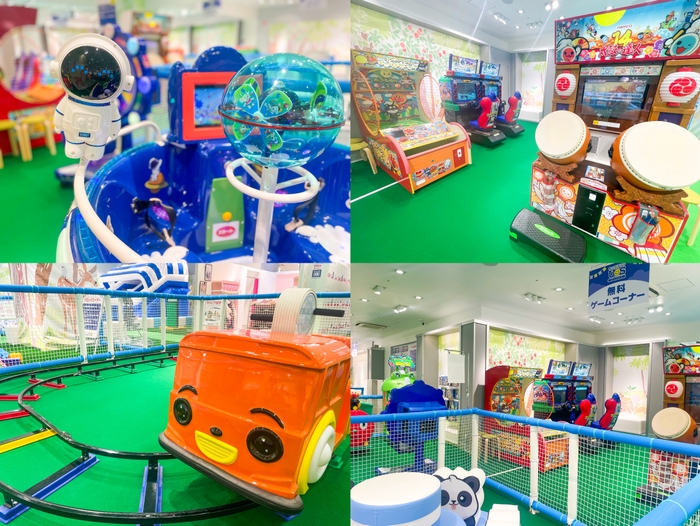 フリープレイの乗り物やアーケードゲーム