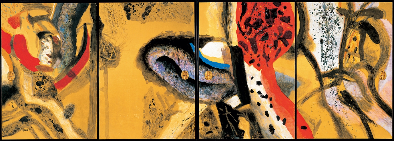 堂本印象 雷神(全4面)1963年 高知・竹林寺(後期展示)