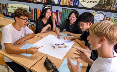 令和6年（2024年）マルタ姉妹校の生徒との交流の様子