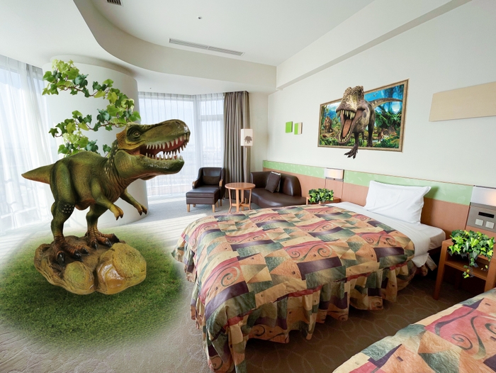 シュライヒコラボ「恐竜ルーム」客室(イメージ)