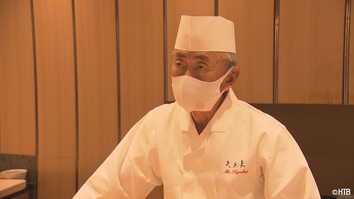 テレメンタリー「赤潮」「ウニの軍艦」を考案した銀座久兵衛 二代目今田洋輔氏(C)HTB