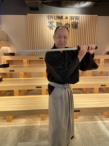 今回龍神の湯でアウフグースを行う、「喜助の湯」熱波師侍のタナさん