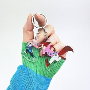ディズニーの人気作品ズートピアのアクリルキーホルダー