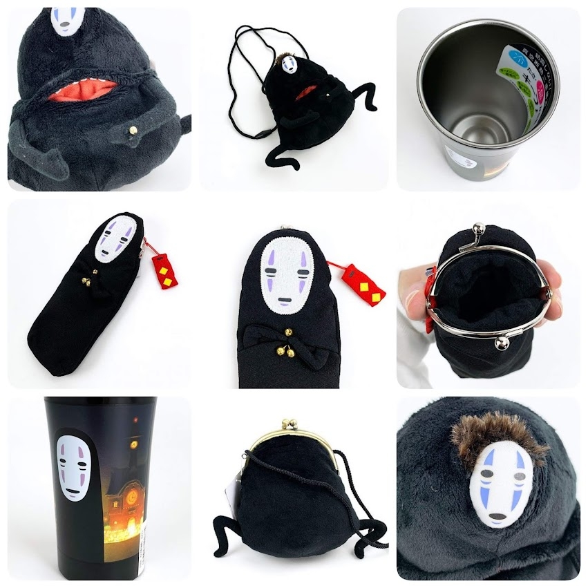 「俺ははらぺこだ！！」がま口ポーチになったカオナシにどんどん小物を詰めちゃおう！シュールでユニークなカオナシで皆の視線を独り占め☆