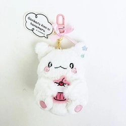 はなまるおばけからはなまるとスウィーツのご褒美を。はなまるおばけのふわふわ癒しのマスコットです。