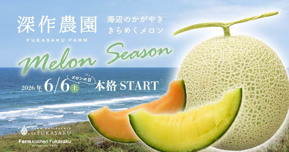 深作農園のメロンシーズン 6/6(土)メロンの日から本格スタート | NEWSCAST