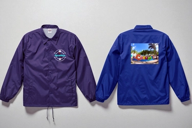 スマホで簡単オリジナル制作。人気のコーチジャケットに新色〈パープル〉＆〈マリンブルー〉が登場 — 8月15日(金)より販売開始