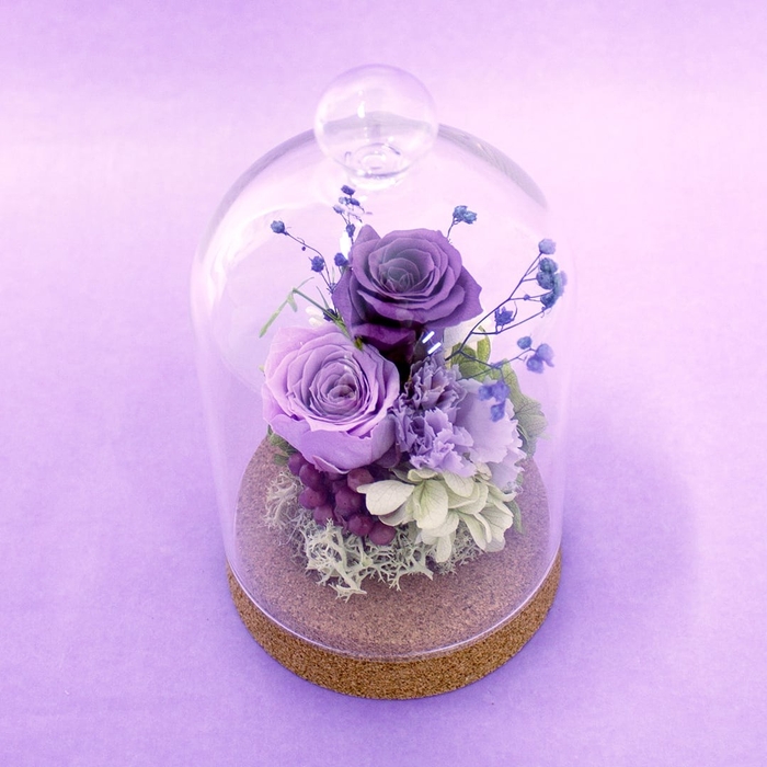 プリザーブドフラワー 御供えS-purple4,180円税込